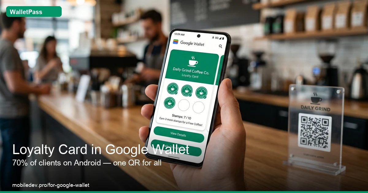 Loyalty card in Google Wallet for business — WalletPass